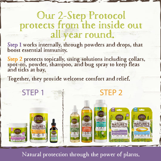 Earth Animal Nature's Protection Flea & Tick Prevention Herbal Collar for Large Dogs
