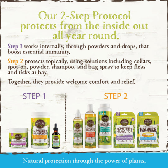 Earth Animal Nature's Protection Flea & Tick Prevention Herbal Collar for Medium Dogs