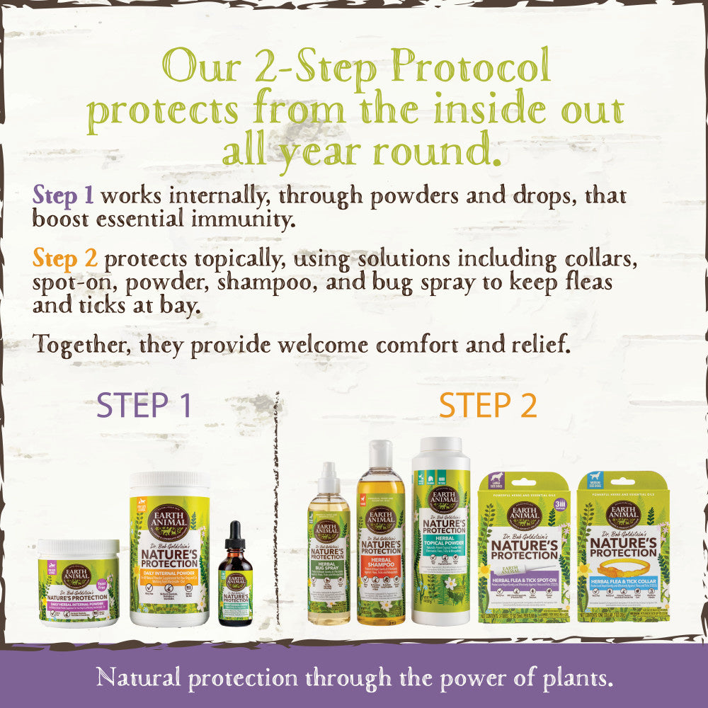 Earth Animal Nature's Protection Flea & Tick Prevention Herbal Spot-On for Large Dogs