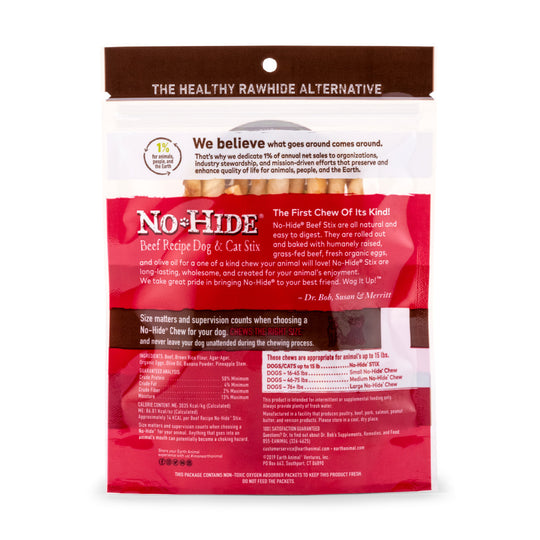 Earth Animal No-Hide Beef Stix Dog & Cat Chews
