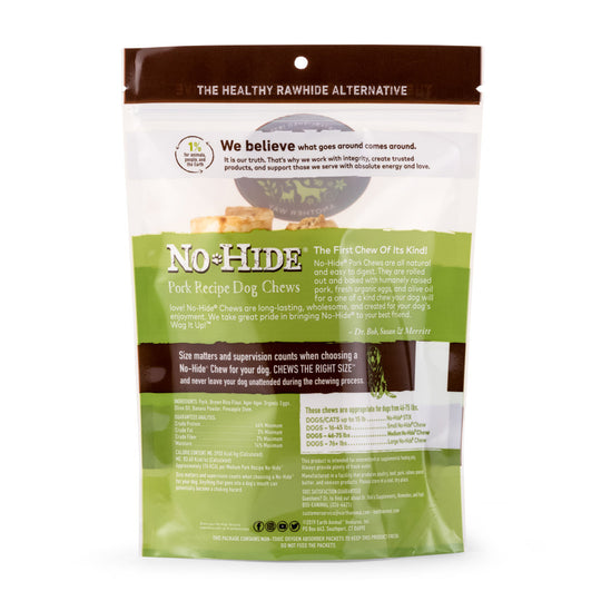 Earth Animal No-Hide Pork Dog Chews