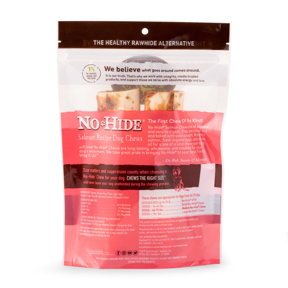 Earth Animal No-Hide Salmon Dog Chews