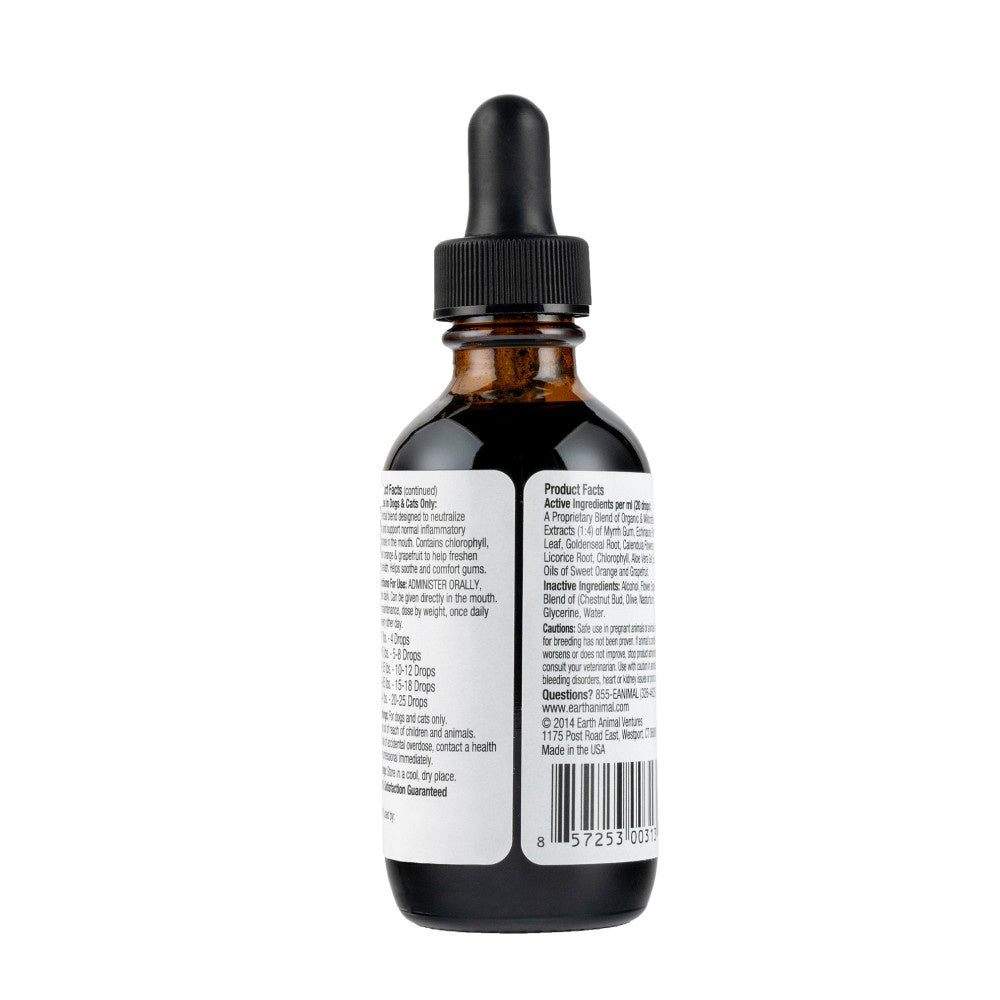 Earth Animal Organic Herbal Remedies Clean Mouth, Gums, & Breath