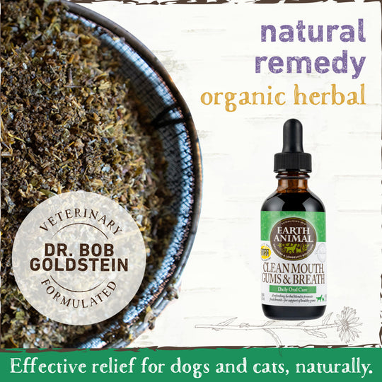 Earth Animal Organic Herbal Remedies Clean Mouth, Gums, & Breath