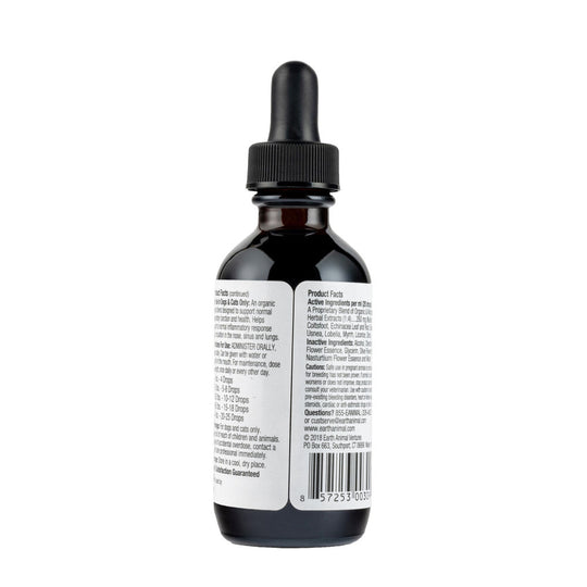 Earth Animal Organic Herbal Remedies Cough, Wheeze, & Sneeze