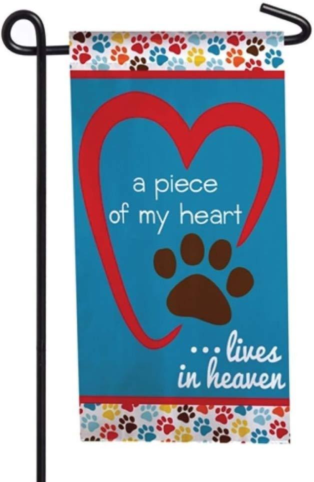 Evergreen Pet Memorial Mini Flag - Lives in Heaven