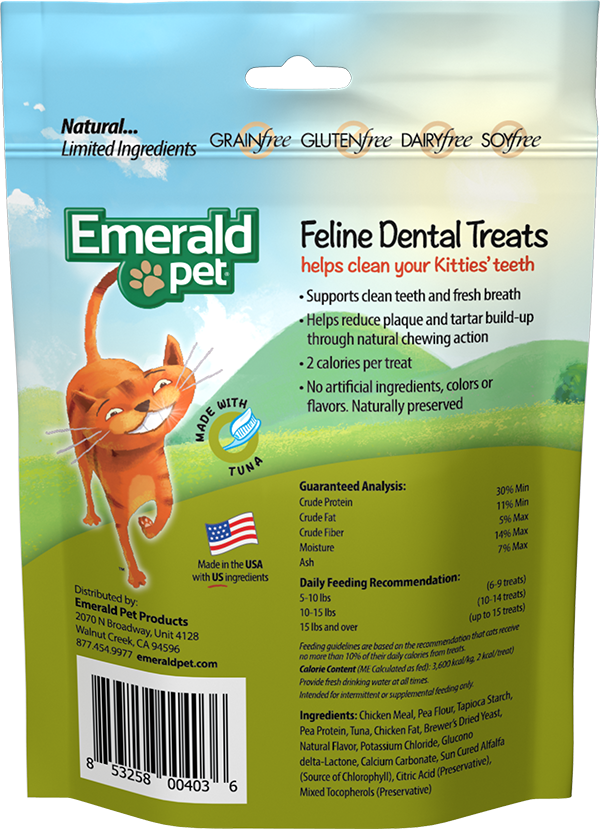 Emerald Pet Feline Dental Treats - Tuna