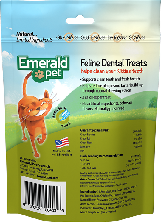 Emerald Pet Feline Dental Treats - Tuna