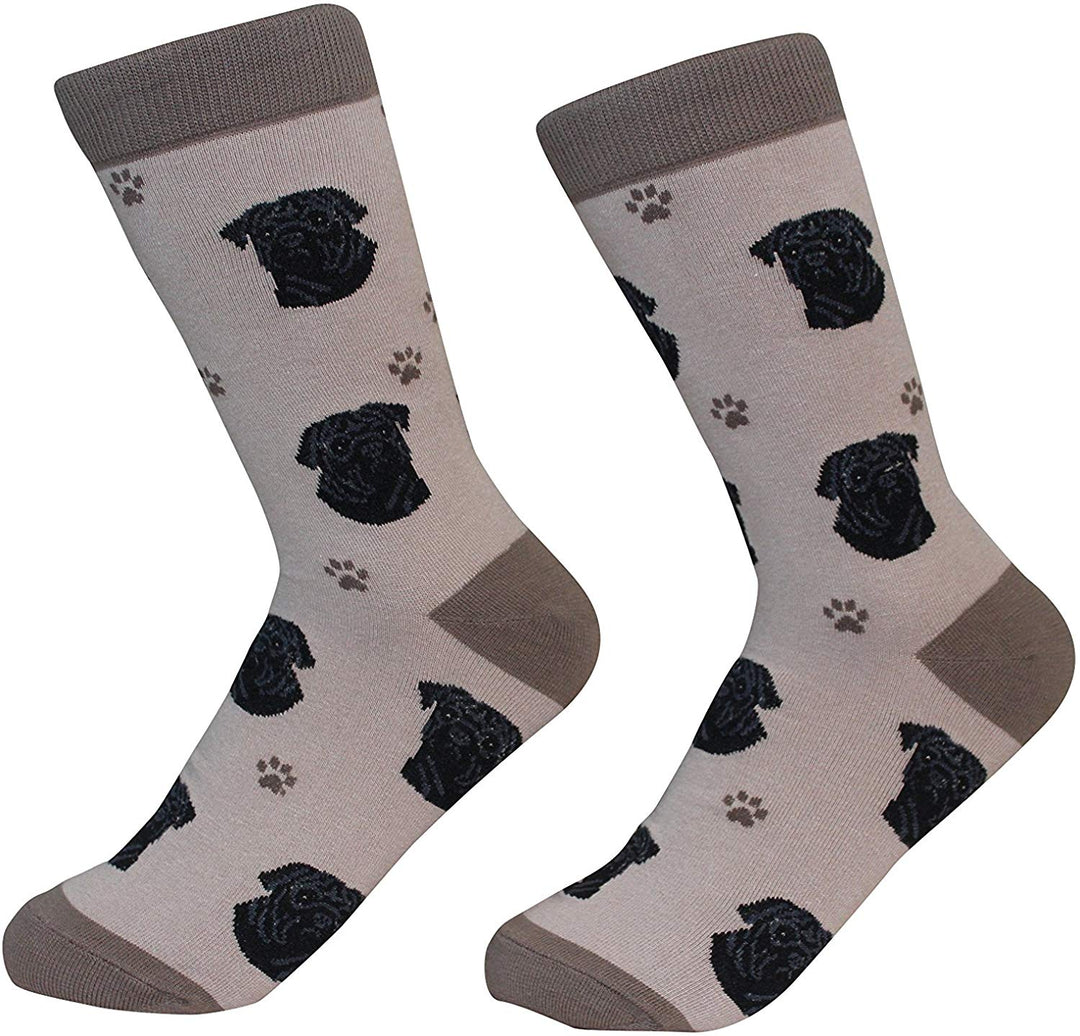 Sock Daddy Breed Socks, Pug Black